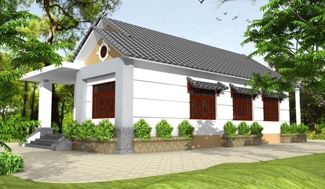 Những kiểu nhà cấp 4 đơn giản mà đẹp như cổ tích